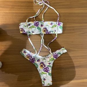 Zaful Bikini with Floral Theme Pattens